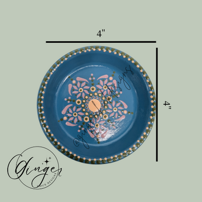 Flower Dot Mandala Trinket Dish