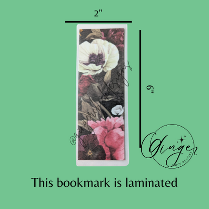 Flower Garden Laminated Bookmark