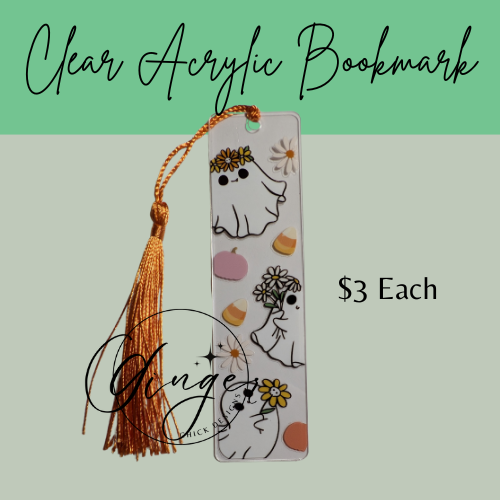Ghosts Acrylic Bookmarks