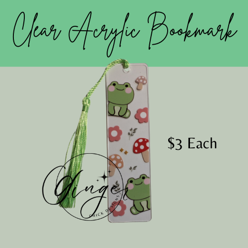 Frogs Acrylic Bookmarks