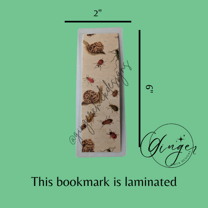 Garden Bugs Laminated Bookmark