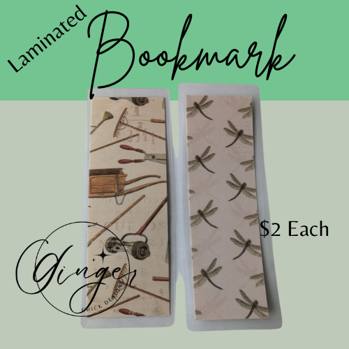 Garden Tools Laminated Bookmark