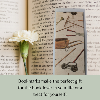 Garden Tools Laminated Bookmark