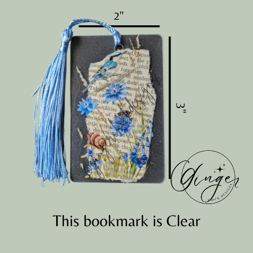 Garden Blue Jay Dictionary Acrylic Bookmark