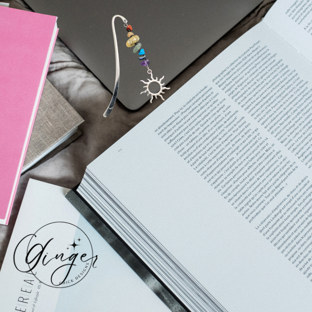 Gemstones with Sun Hook Bookmark