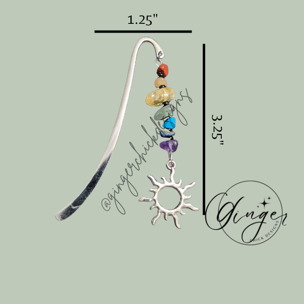 Gemstones with Sun Hook Bookmark