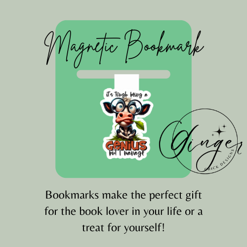 Genius Cow Magnetic Bookmark