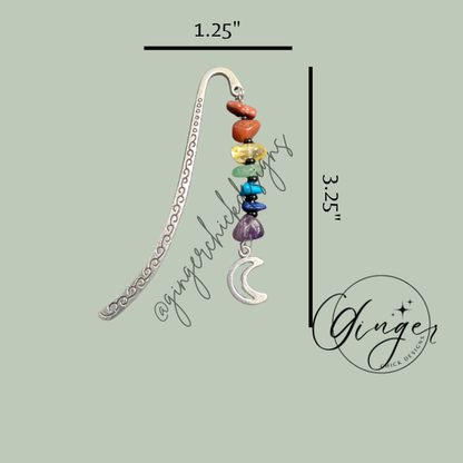 Gemstones with Moon Hook Bookmark
