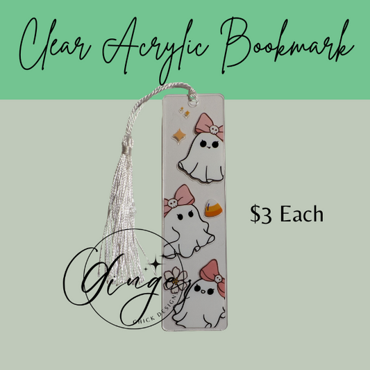 Ghosts Acrylic Bookmarks