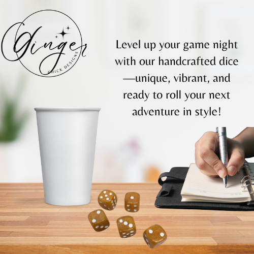 Gold Small D6 Dice Set