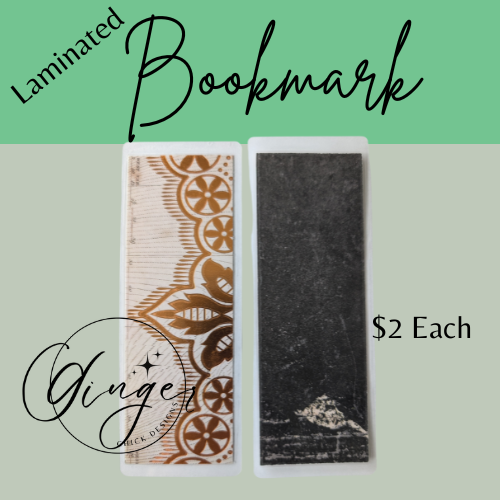 Gold Lace Laminated Bookmark