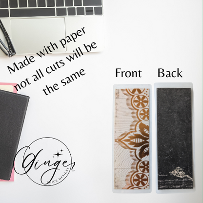 Gold Lace Laminated Bookmark