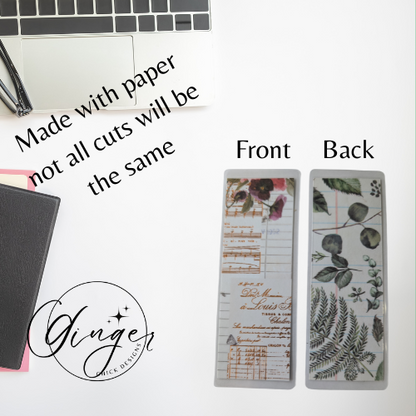 Golden Music Laminated Bookmark