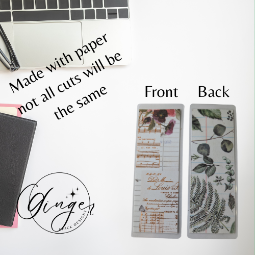 Golden Music Laminated Bookmark