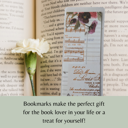 Golden Music Laminated Bookmark