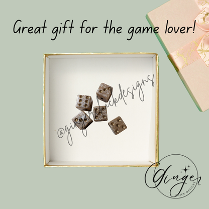 Gold Small Dice Set