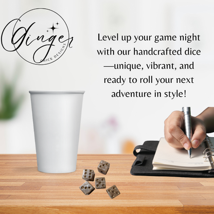 Gold Small Dice Set