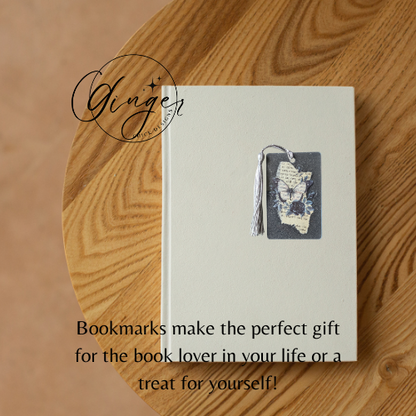 Goth Butterfly Dictionary Acrylic Bookmark