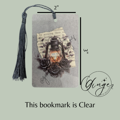 Gothic Lantern Dictionary Acrylic Bookmark