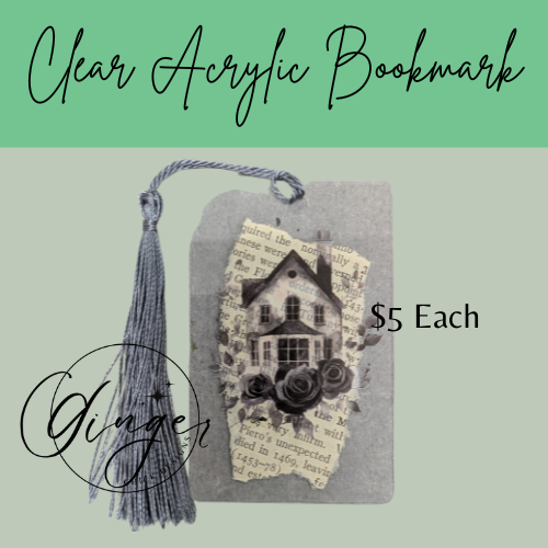 Gothic House Dictionary Acrylic Bookmark