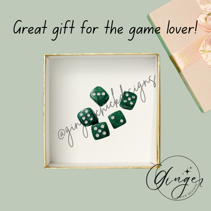 Green Small D6 Dice Set