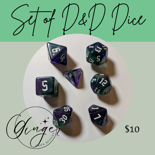 Shadowveil Dice Set