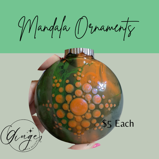 Mandala Art Round Disc Ornament – One of a Kind