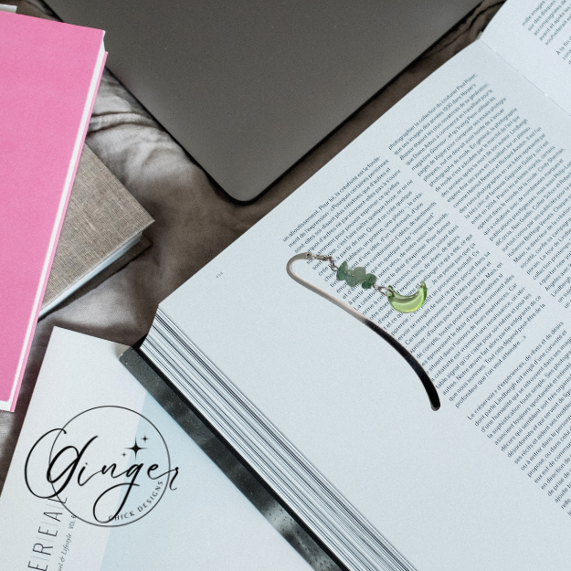 Green Moon Hook Bookmark