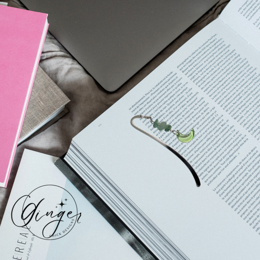 Green Moon Hook Bookmark