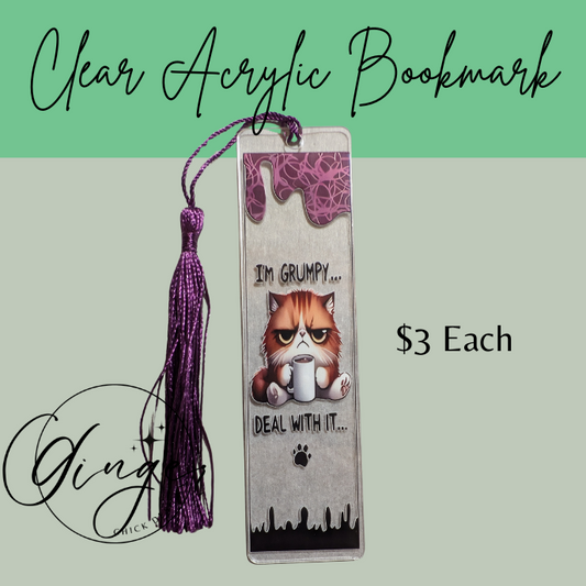 I'm Grumpy Cat Acrylic Bookmarks