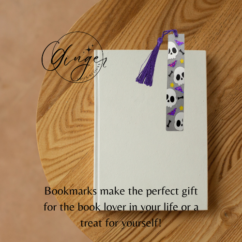 Halloween Skulls Acrylic Bookmarks