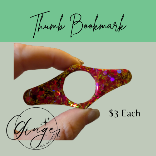 Happy New Year Thumb Bookmark