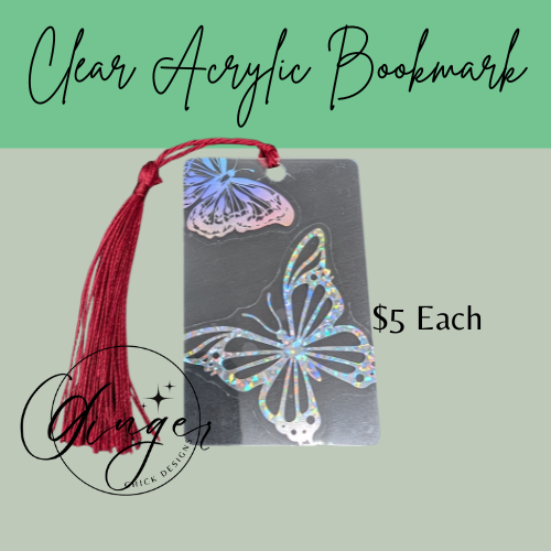 Holographic Butterfly Dictionary Acrylic Bookmark