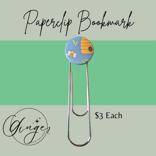 Honey Bees 3-Inch Paperclip Bookmark