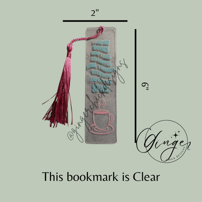 I Like My Books Acrylic Bookmarks