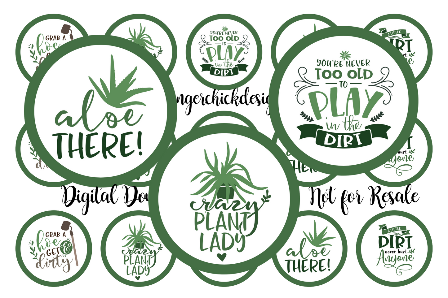 I Love Plants Bottle Cap Images