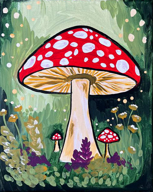 Garden Mushroom Paint Party Kit