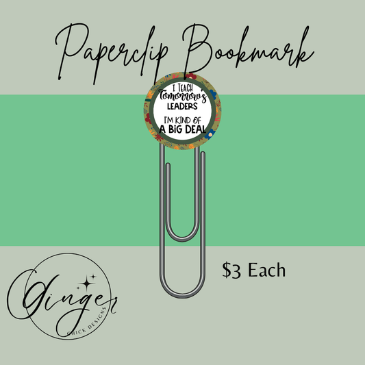 I Teach 3-Inch Paperclip Bookmark