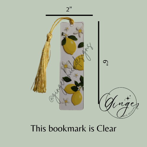 Lemons Acrylic Bookmarks
