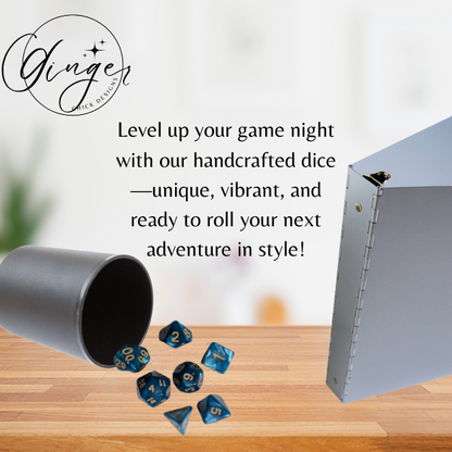 Light Blue Pearl Dice Set