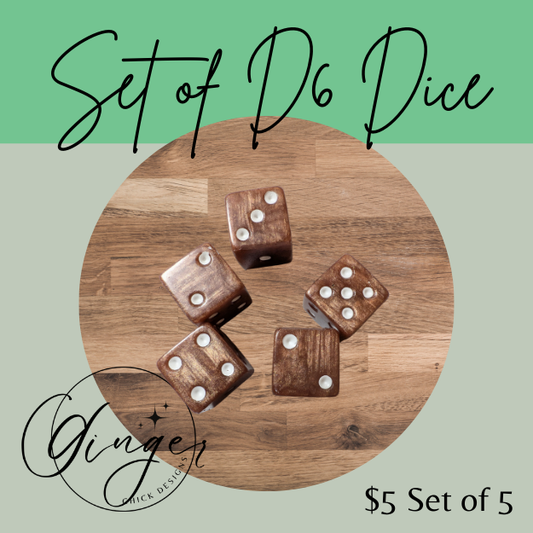 Light Brown Small Dice Set