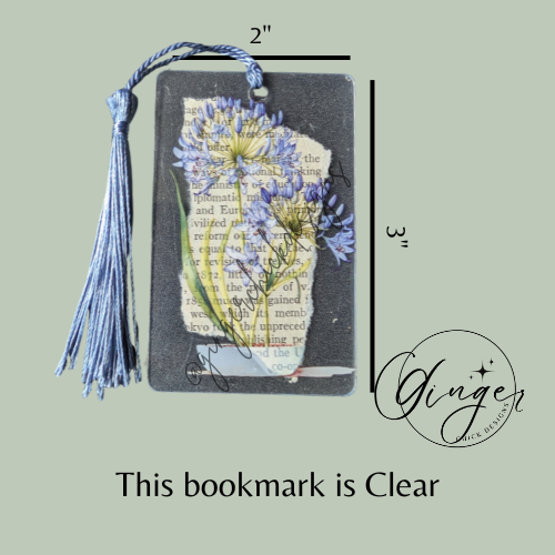 Lily of the Nile Dictionary Acrylic Bookmark