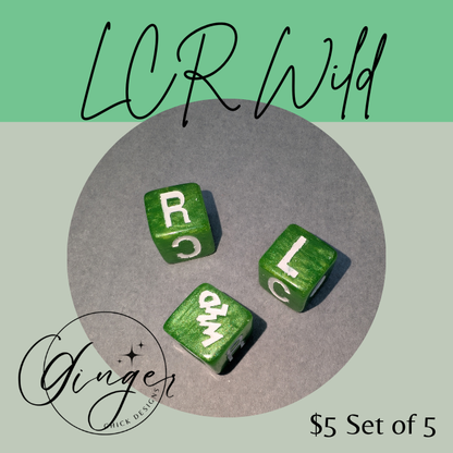 Lime Green LCRWild Dice