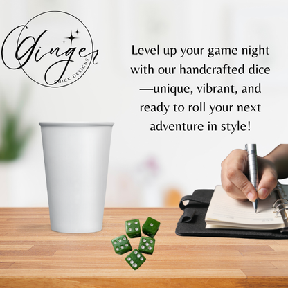Lime Green Small Dice Set