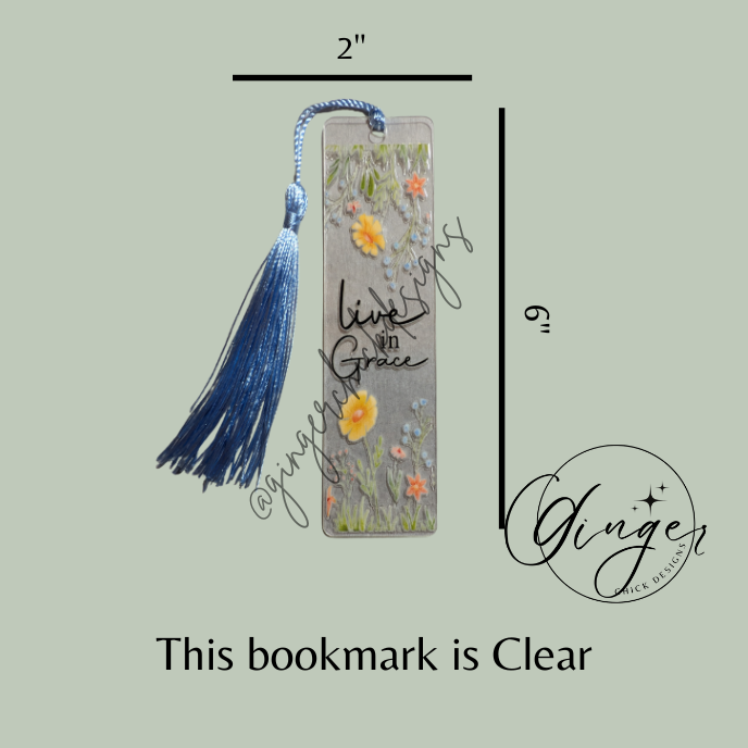 Live in Grace Acrylic Bookmarks