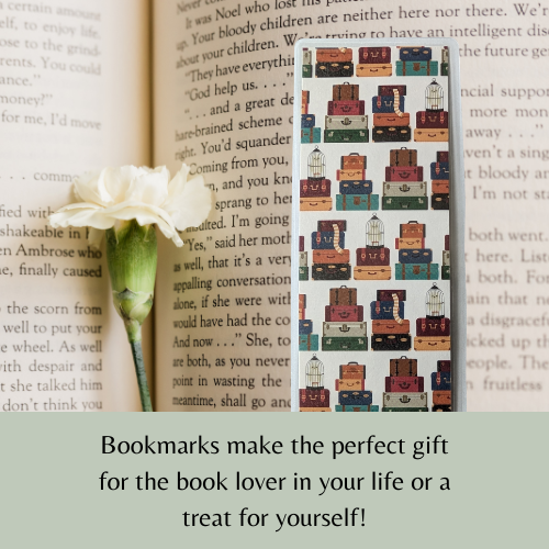 Luggage Stacks Laminated Bookmark