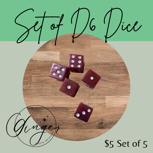 Magenta Small Dice Set