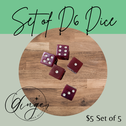Magenta Small Dice Set