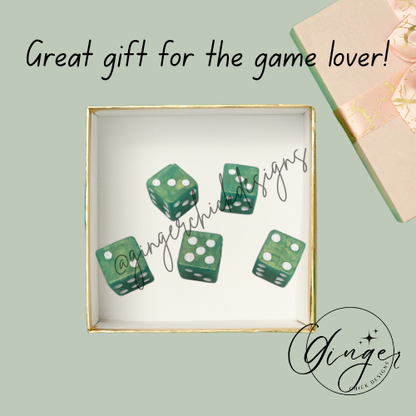 Mint Green Small D6 Dice Set