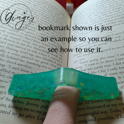 Dark Green Thumb Bookmark